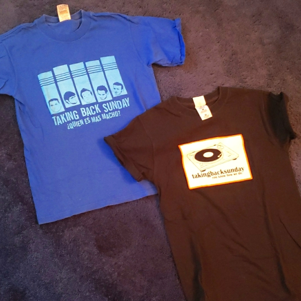 OLD SCHOOL Taking Back Sunday Tees RARE!!!
